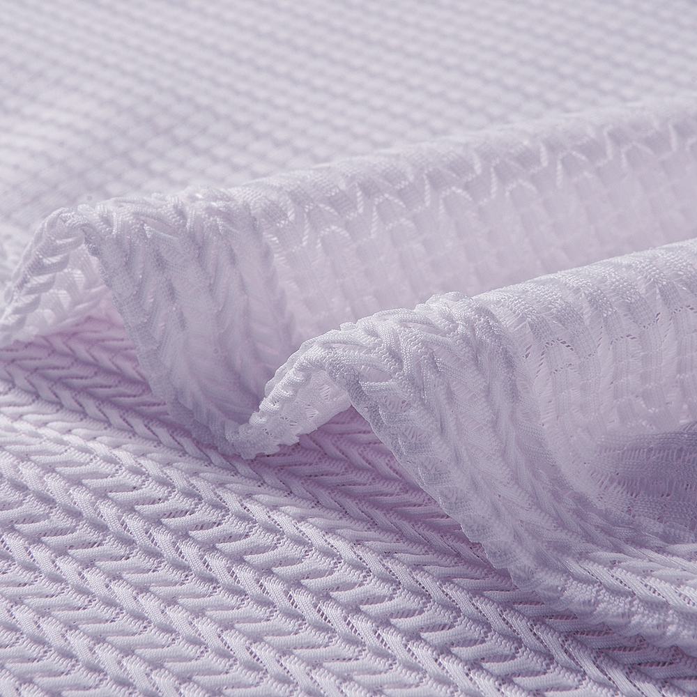 Hollow Mesh Herringbone Polyester Pinch Pleated Soft Sheer Curtain Drapery GENNY