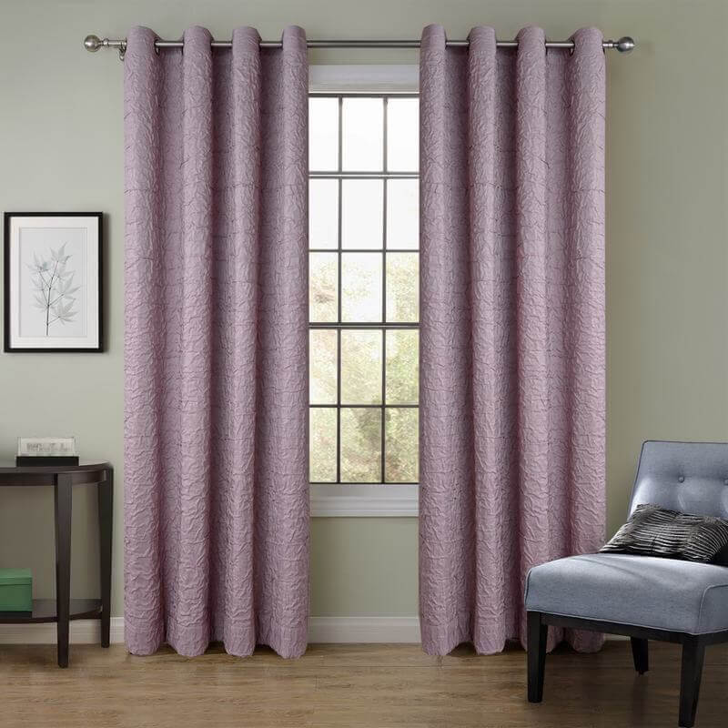 Antique Bronze Grommet Wrinkle Blackout Curtain Drapes
