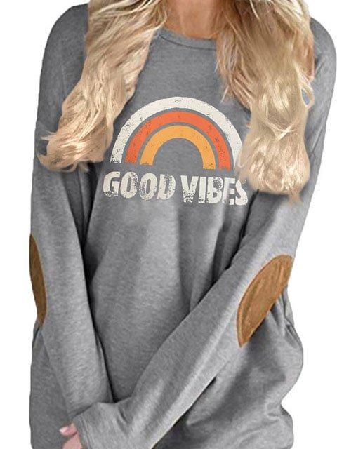 Cotton-Blend Casual Floral-Print Sweatshirt 003