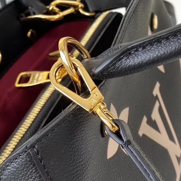 【原版皮】路易威登/LV Montaigne BB手袋，将Monogram图案先印染后压印于粒面皮革，与挺括线条相辅相成，有立体感的造型与精巧的内部设计，款号：M41053