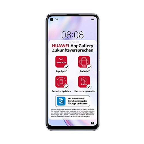Huawei+华为+P40+lite+5G+双卡双待智能手机(16.51cm/6.5英寸)，128GB+ROM，6GB+RAM，Android+10.0+AOSP，无Google+Play商店，EMUI+10.1.1)，太空银