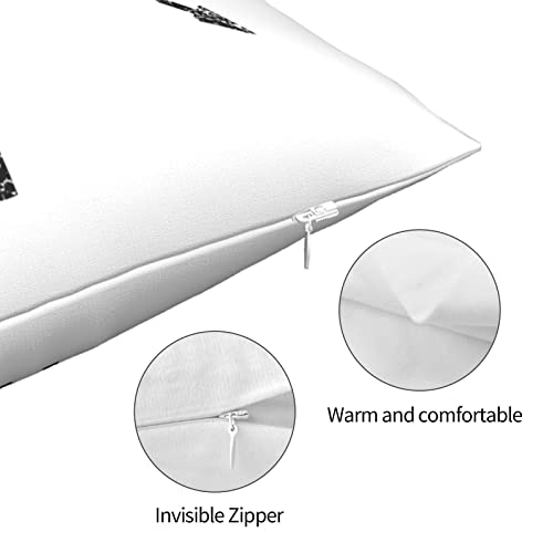 Hitamus Arrow Compass Decorative Throw Pillow Case Square Cushion Cover Soft Polyester Pillowcase for Sofa Couch Bed Home， 18x18 Inch