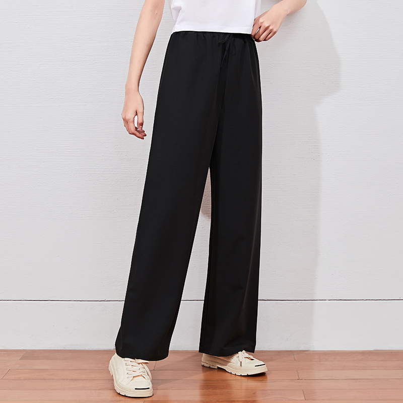 目目 two duo SEMIR Casual Trousers Women'S Loose Straight-Leg Pants Drape 2021 Summer New Style Thin Trend Khaki Casual Pants