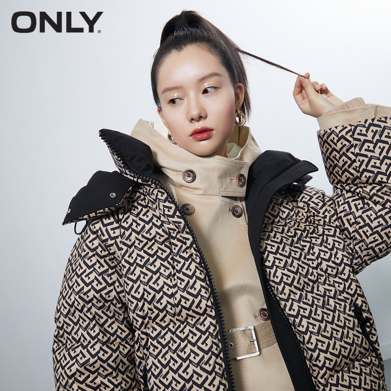 目目 ten ONLY winter new full print loose short down jacket women | 121423066