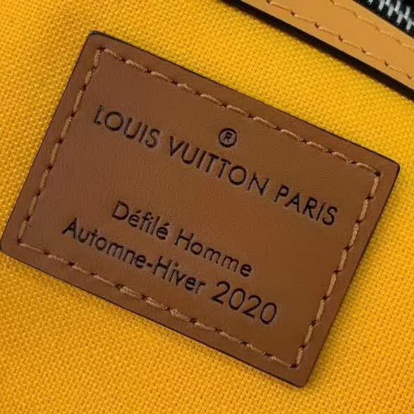 【原版皮】路易威登/LV Keepall 50旅行袋，Monogram Eclipse帆布包身搭配卷标和点缀Monogram图案的可拆卸拉链袋，机舱行李尺寸，内含充裕空间，与绅士优雅随行，款号：M56855