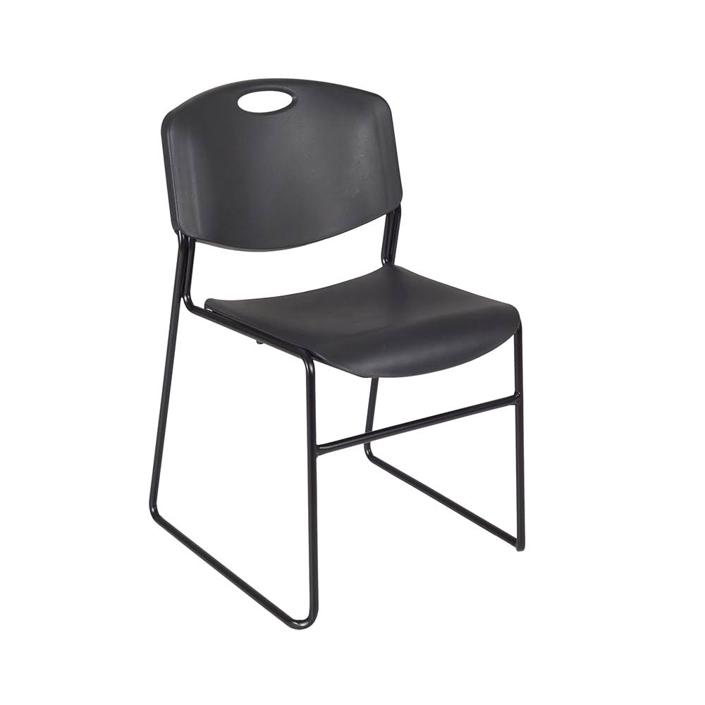 Zeng Stack Chair- Black, Size: 18