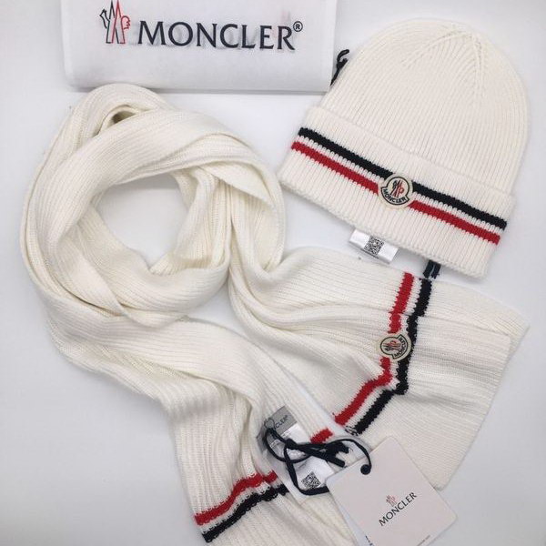 官网同步20秋季最新款-Moncler二​件套系‌列 围巾‎，帽子经‌典‎系‎列，精​致美感，精选毛线，手感超柔软，冬季必备款