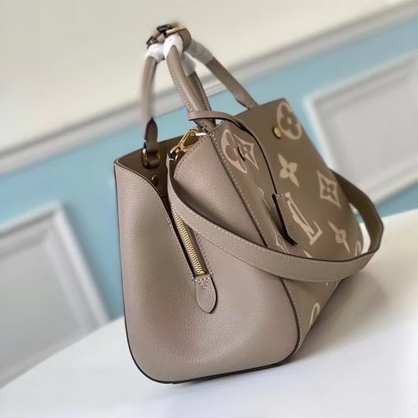 【原版皮】路易威登/LV Montaigne 手袋，将Monogram图案先印染后压印于粒面皮革，与挺括线条相辅相成，有立体感的造型与精巧的内部设计，款号：M41048