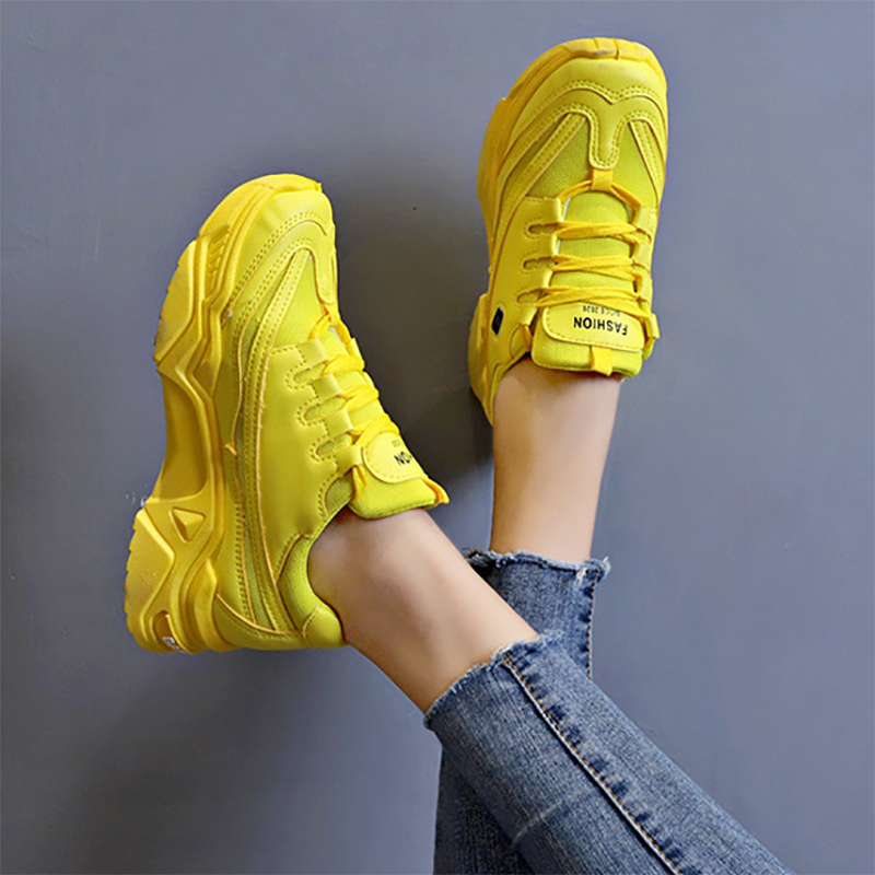 复制Women's Fashion Breathable Mesh Platform Sneakers