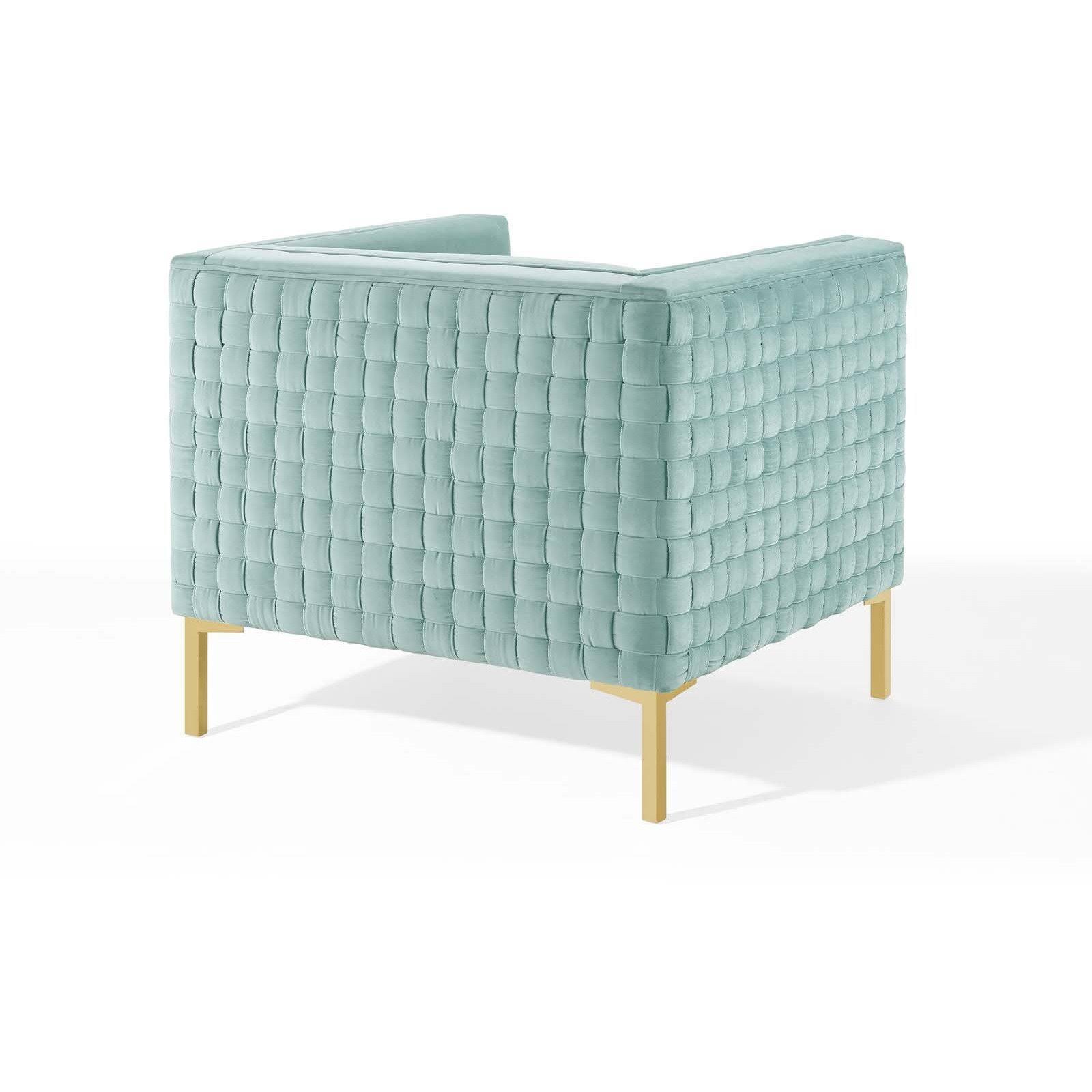 Modway Resonate Performance Velvet Armchair - Charcoal