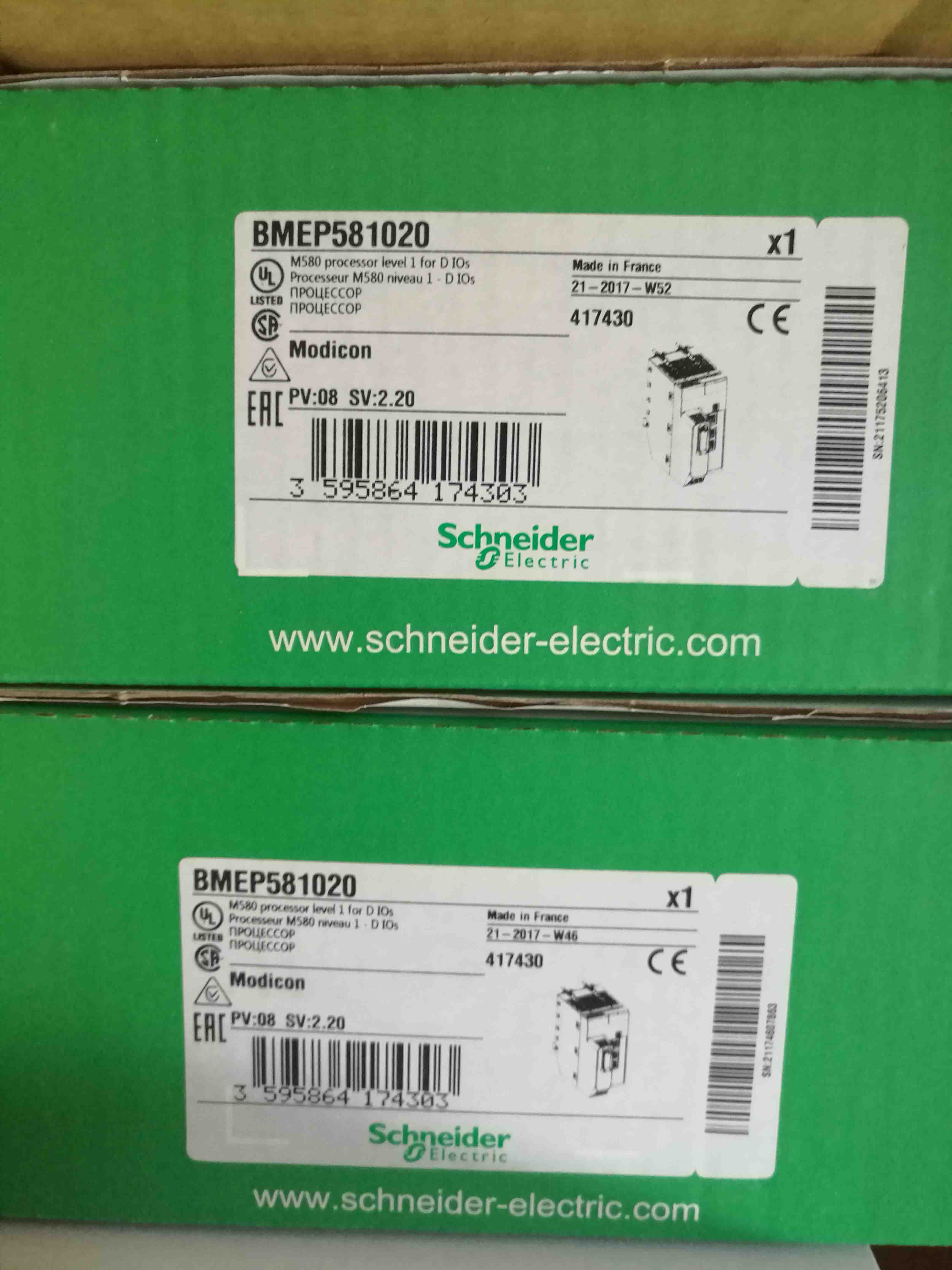 BMEP581020 Schneider Processor module M580 Original Factory Sealed New