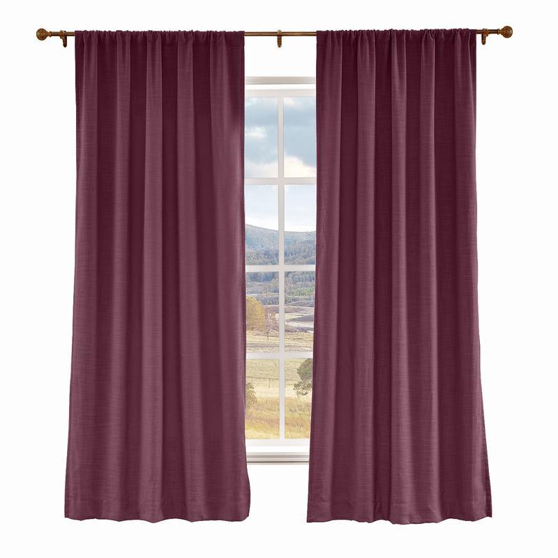 LIZ Polyester Linen Curtain Drapery Custom