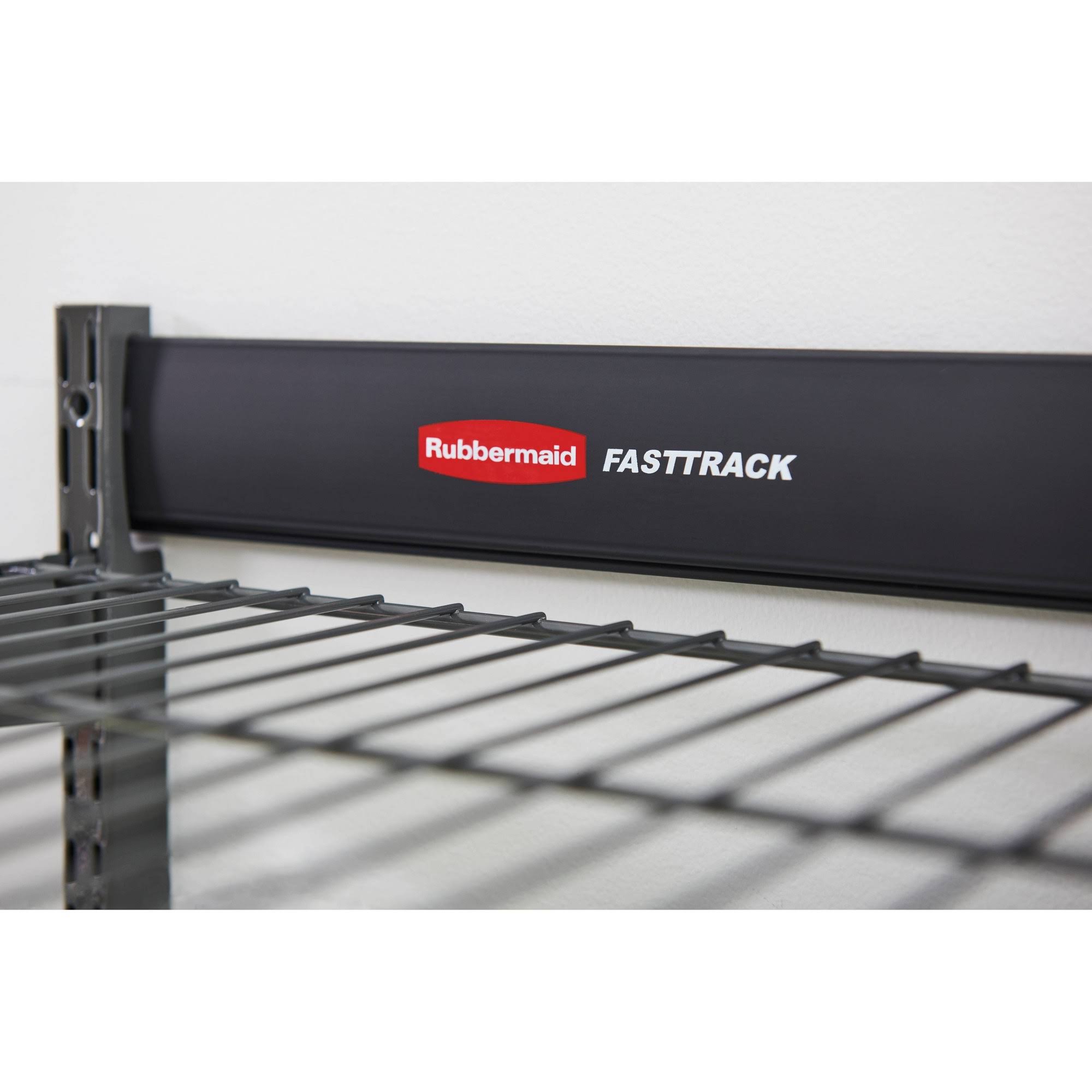 Rubbermaid 36x22 FastTrack Garage Storage All-in-One Rail Shelving Kit