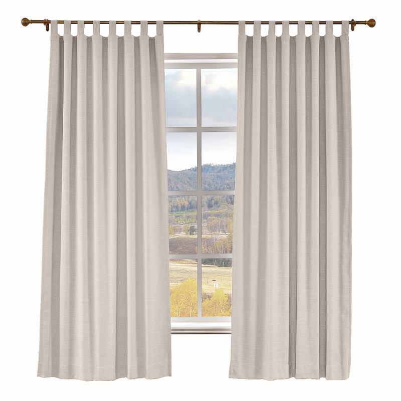 LIZ Polyester Linen Curtain Drapery Custom