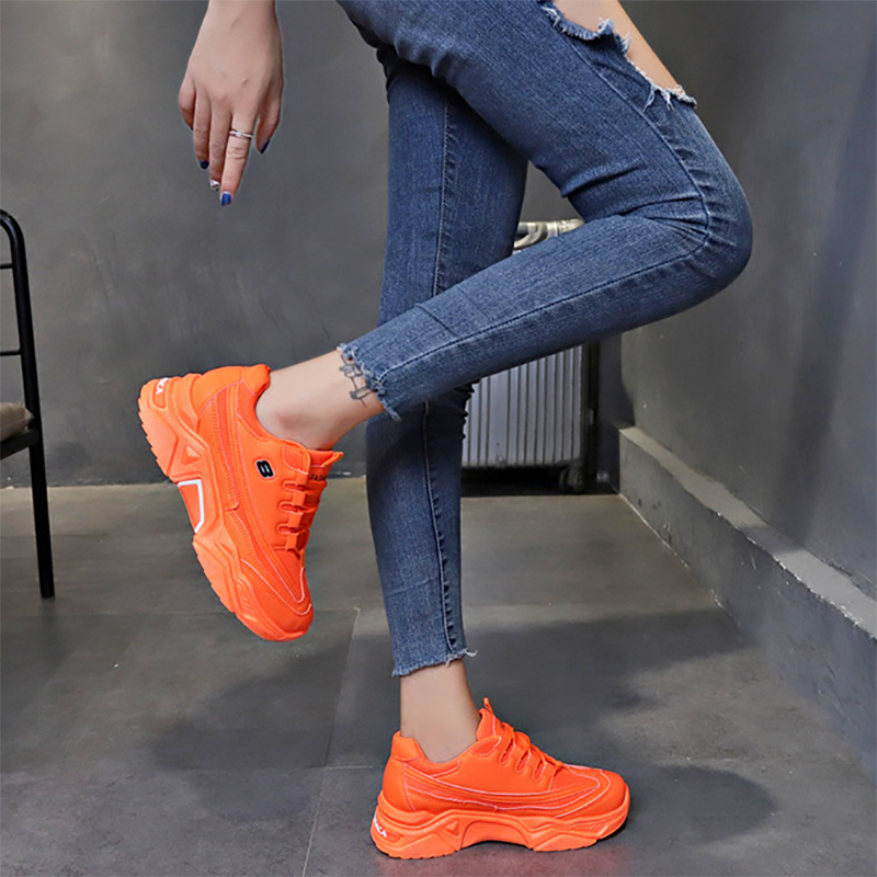 复制Women's Fashion Breathable Mesh Platform Sneakers