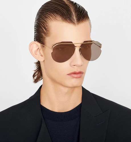 AnDiorid Gold-Mirrored Pilot Sunglasses