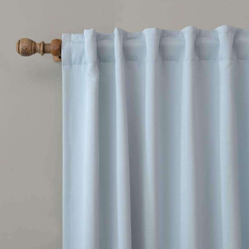 【Custom】EDOARDO Indoor Solid Blackout Curtain Panel Drape, 13 Colors