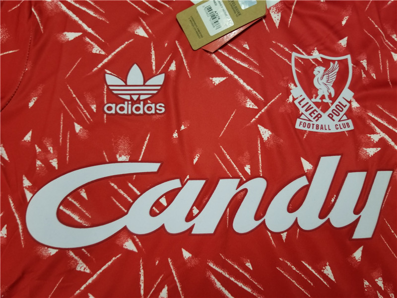 1989-1991 Liverpool Home Retro Soccer Jersey