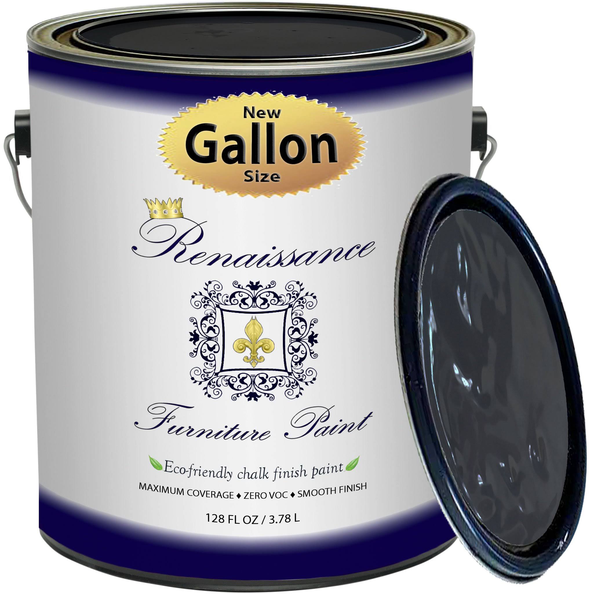 Retique It Chalk Finish Paint by Renaissance - Non Toxic, Eco-Friendly Chalk Furniture Cabinet Paint - 128oz (Gallon), Got