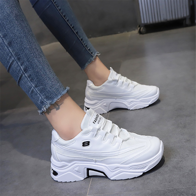 复制Women's Fashion Breathable Mesh Platform Sneakers