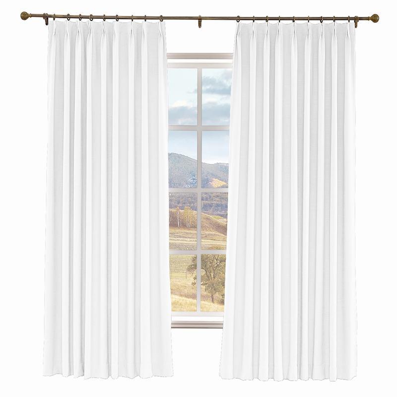 LIZ Polyester Linen Curtain Drapery Custom