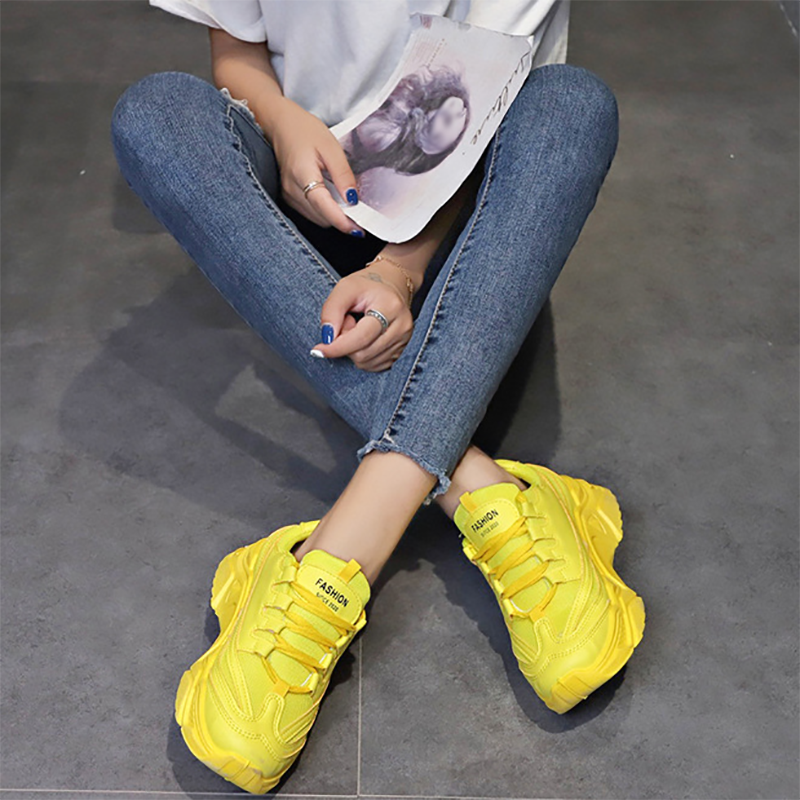 复制Women's Fashion Breathable Mesh Platform Sneakers
