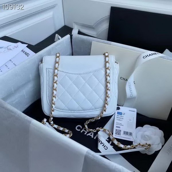 【原版皮】香奈儿/Chanel 手工系列肩背包，各种元素铆钉镶嵌成的双C标志，选用细腻羊皮，内里质感金属牛皮