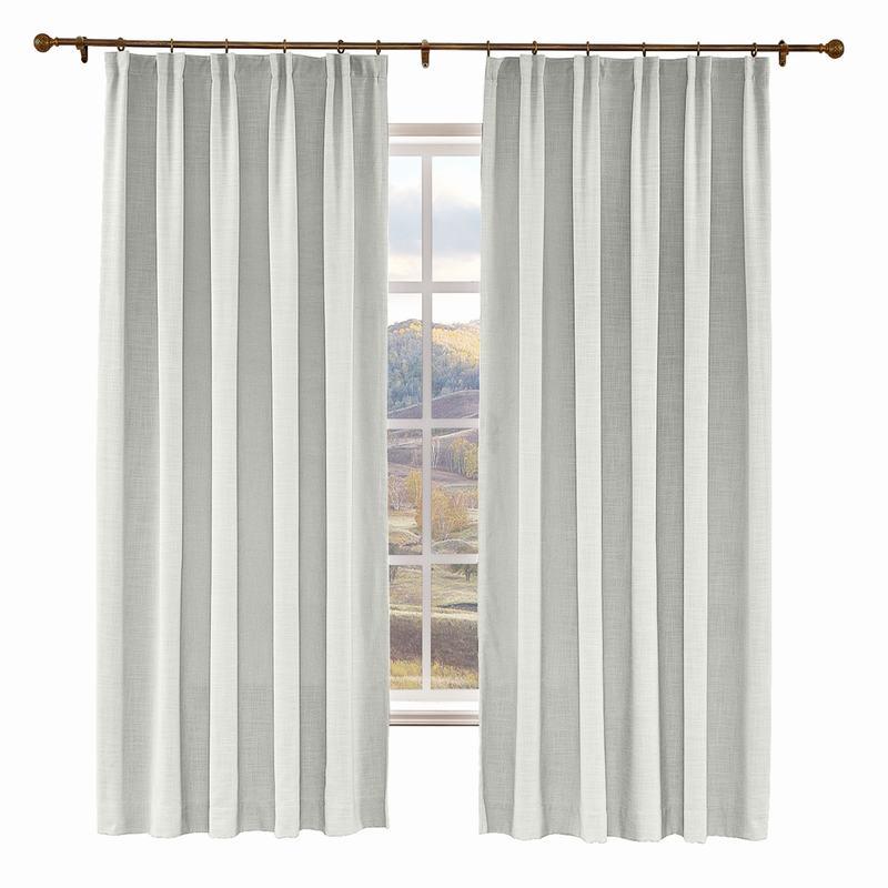 LIZ Polyester Linen Curtain Drapery Custom