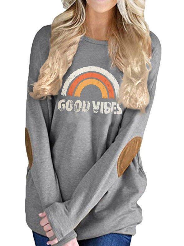 Cotton-Blend Casual Floral-Print Sweatshirt 003