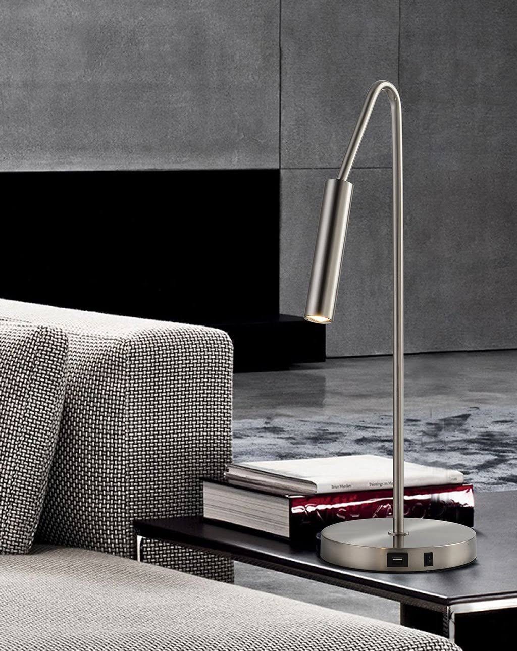 Nova Spotlight Table Lamp in Matte Black