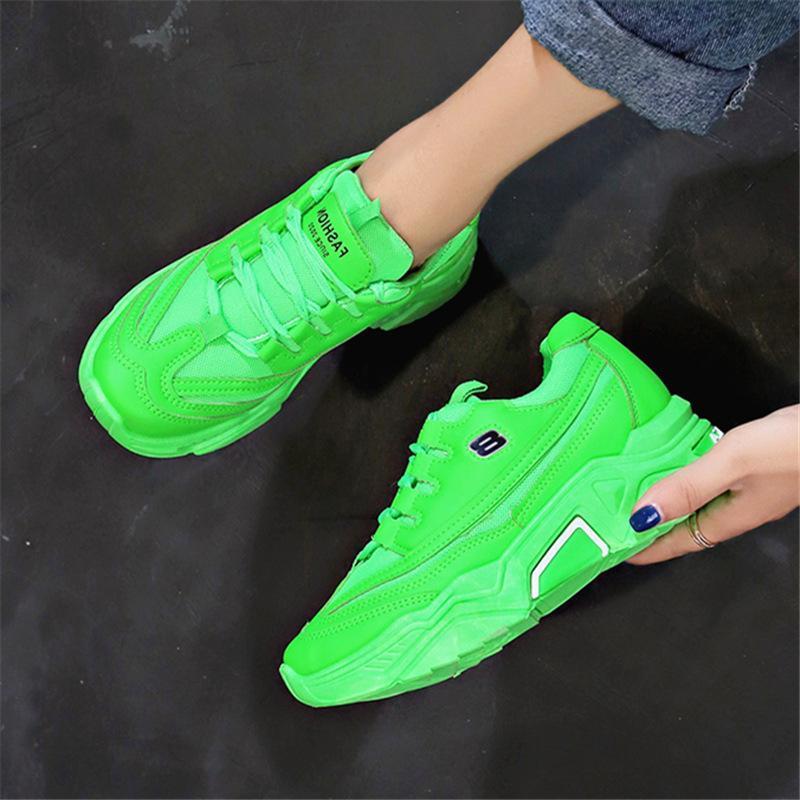 复制Women's Fashion Breathable Mesh Platform Sneakers