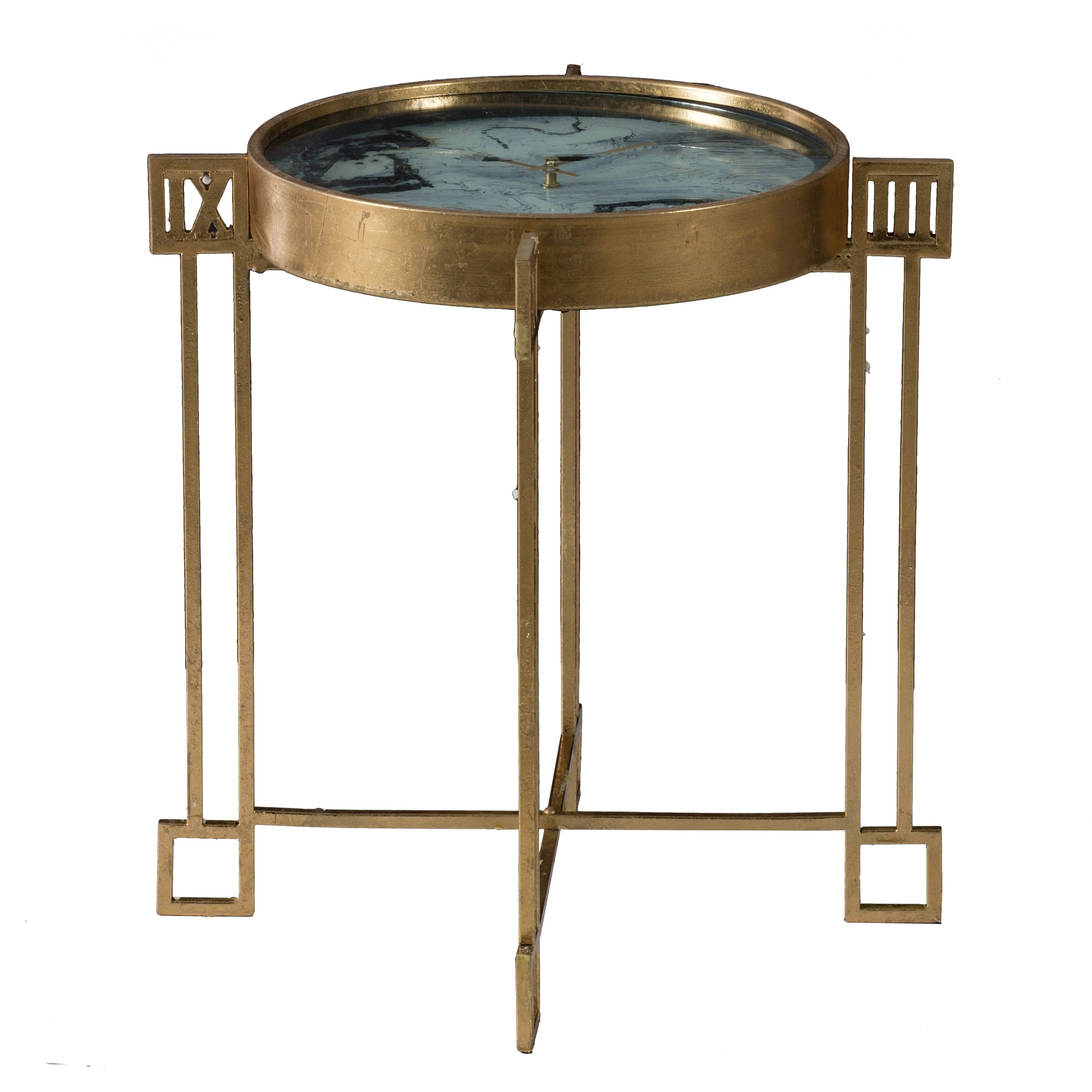 AB Home Side Table - Weathered Gold