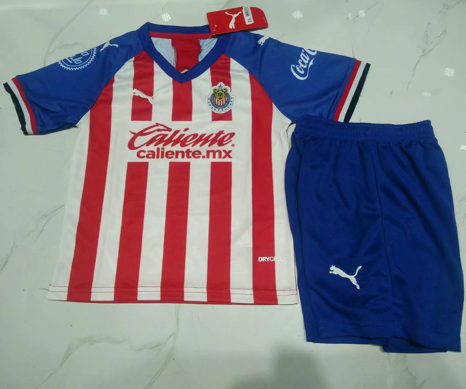 2019/20 Chivas Home Kids Soccer Jersey