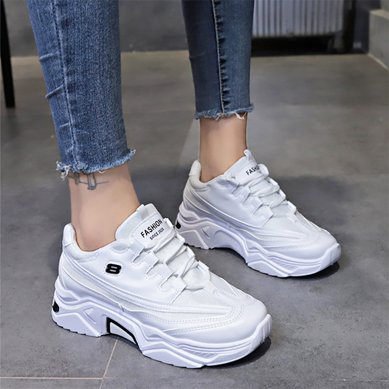 复制Women's Fashion Breathable Mesh Platform Sneakers