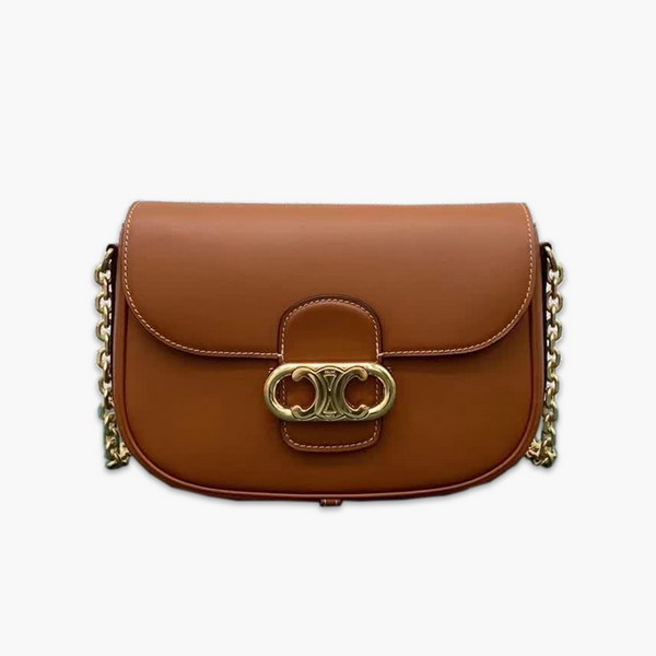 【原版皮】赛琳/Celine Maillon肩背包，简约无多余的修饰，高级的质感，Logo五金镂空设计增添包的独特，一见倾心，外牛皮，内衬羊皮，款号：191343