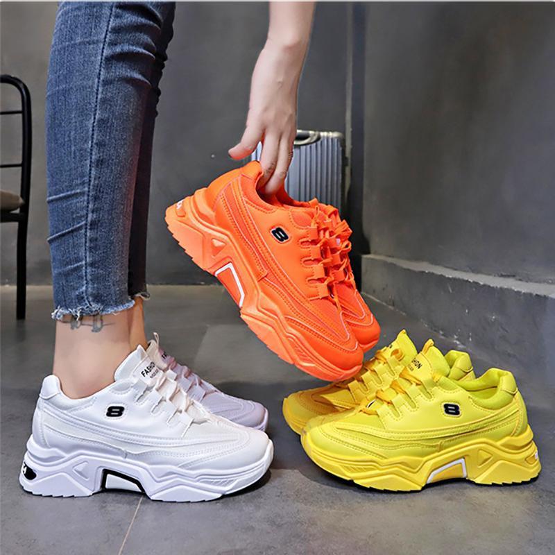 复制Women's Fashion Breathable Mesh Platform Sneakers