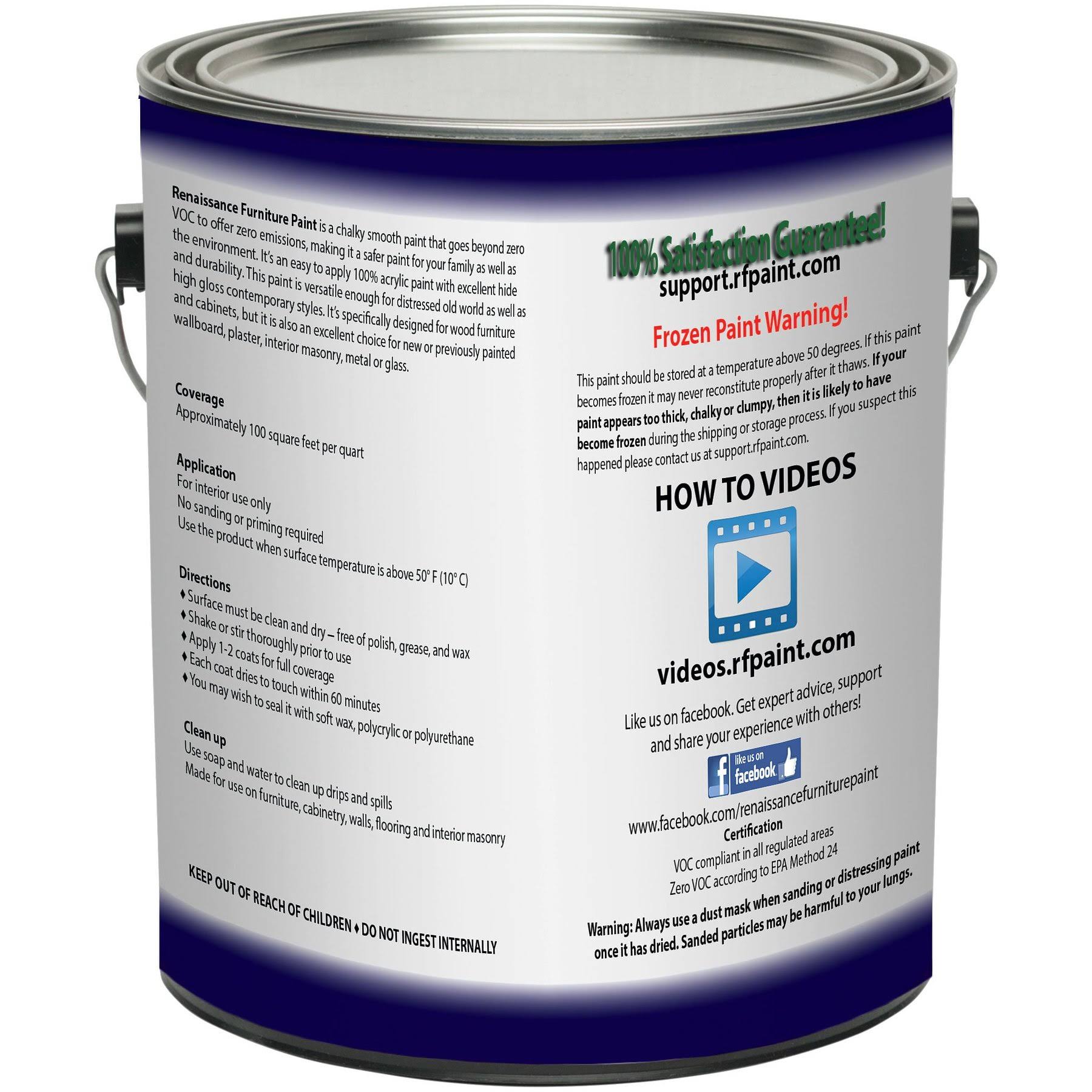 Retique It Chalk Finish Paint by Renaissance - Non Toxic, Eco-Friendly Chalk Furniture Cabinet Paint - 128oz (Gallon), Got