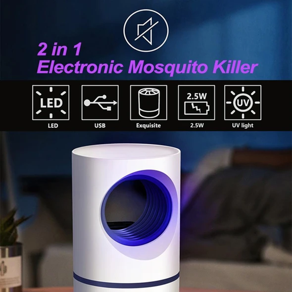 Mosquito And Flies Killer Trap - Suction Fan