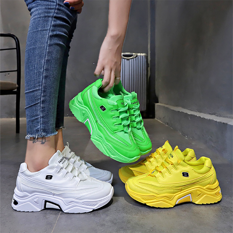 复制Women's Fashion Breathable Mesh Platform Sneakers