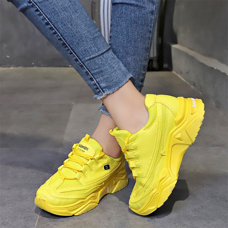 复制Women's Fashion Breathable Mesh Platform Sneakers