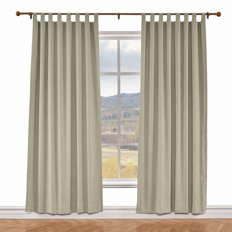 LIZ Polyester Linen Curtain Drapery Custom