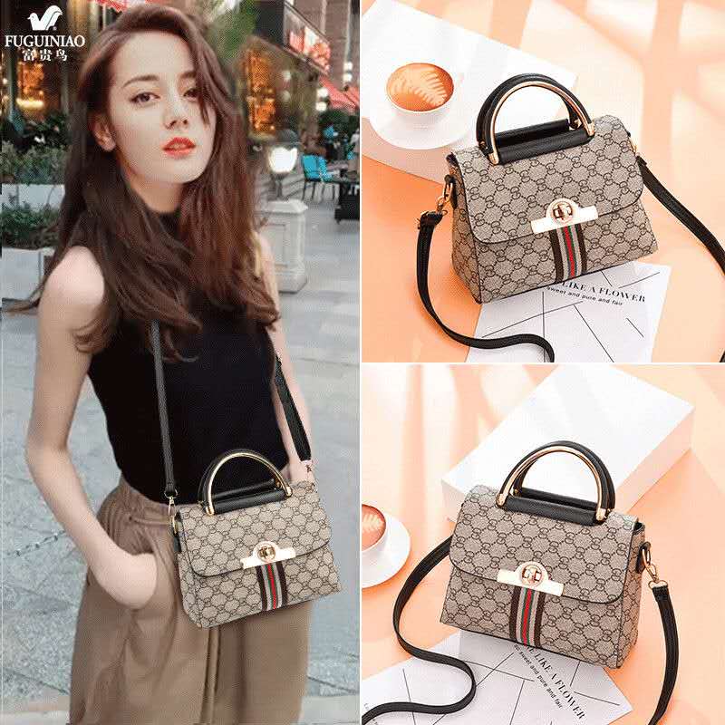 2020新しいリッチバードプリントハンドバッグシンプル100タワーズショルダーメッセンジャーバッグ