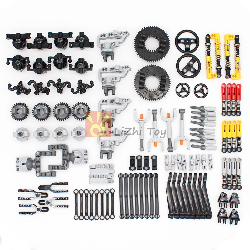 MOC Technical Compatible with Building Blocks Bricks Pin Liftarm Studless Beam Axle Connector Panel Gear Car Mindstorms Toys