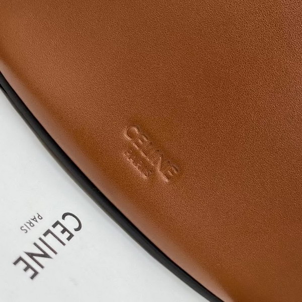 【原版皮】赛琳/Celine 小牛皮水桶，芭比Lisa代言款，黄褐棕牛皮搭配金色金属既高级又抢眼,款号：193043