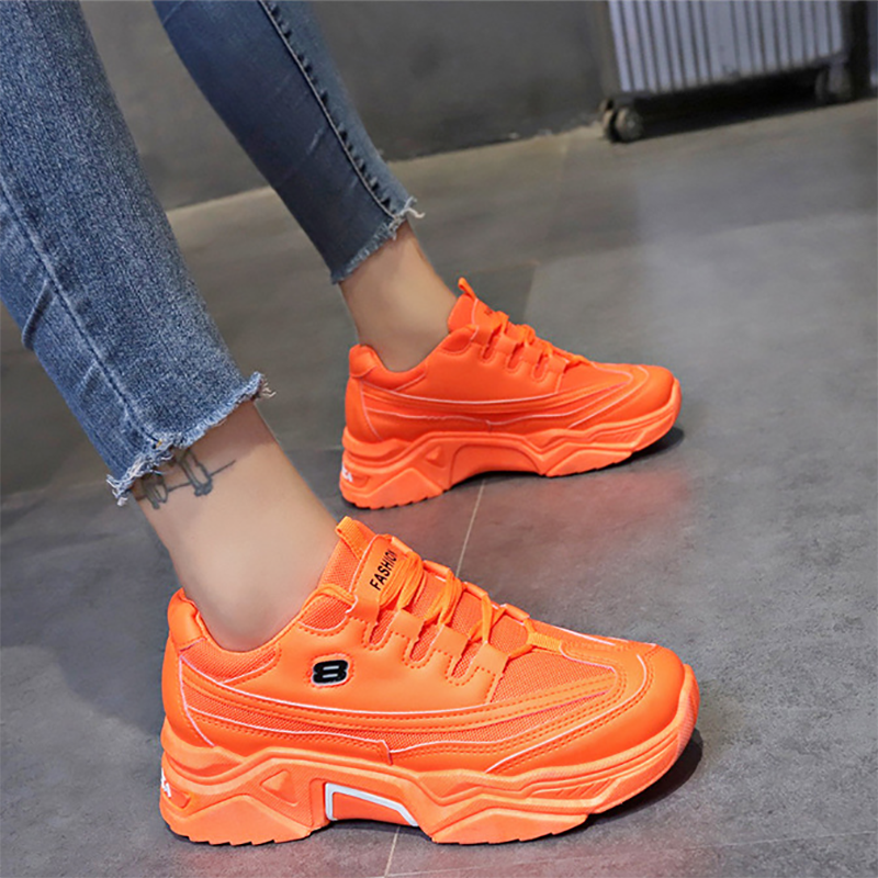 复制Women's Fashion Breathable Mesh Platform Sneakers