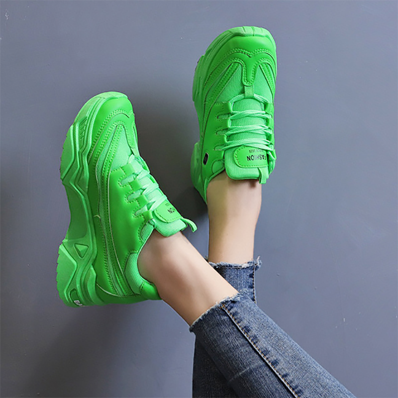 复制Women's Fashion Breathable Mesh Platform Sneakers