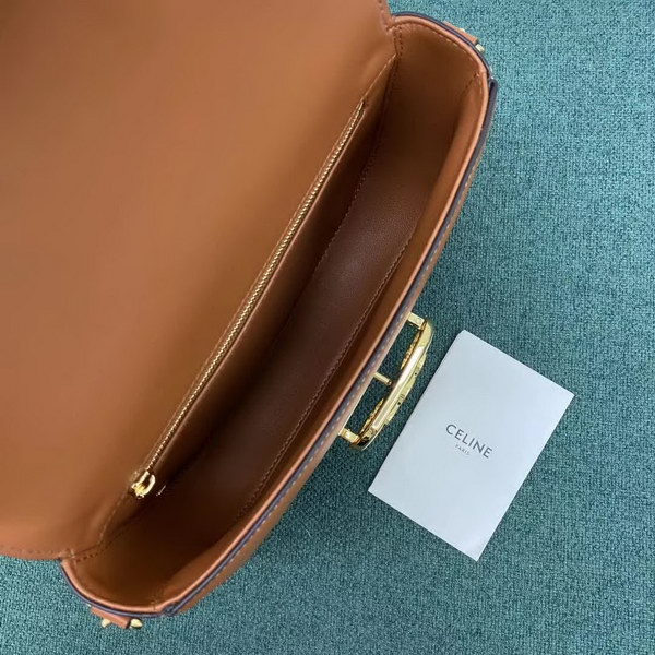 【原版皮】赛琳/Celine Maillon肩背包，简约无多余的修饰，高级的质感，Logo五金镂空设计增添包的独特，一见倾心，外牛皮，内衬羊皮，款号：191343