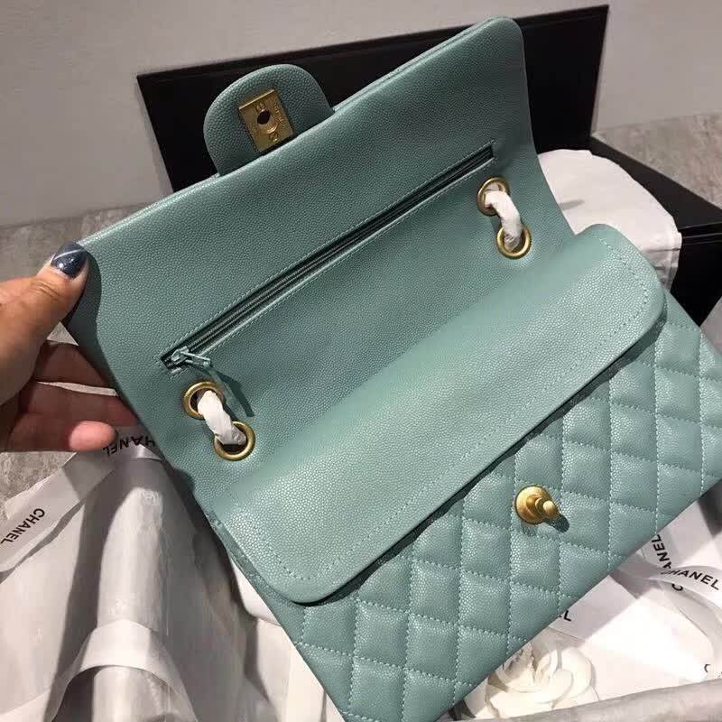 high quality handbag 119010 caviar genuine leather flap bag 1112