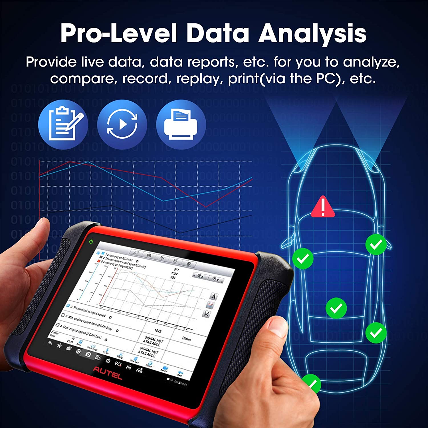Autel Scanner MaxiCOM MK906BT with MV105, 2022 New Version of Maxisys MS906BT/MS908/MK908, OBD2 Auto Scan Tool with Advanced ECU Coding, Bi-Directional Control, 31+ Services, All System Diagnostics