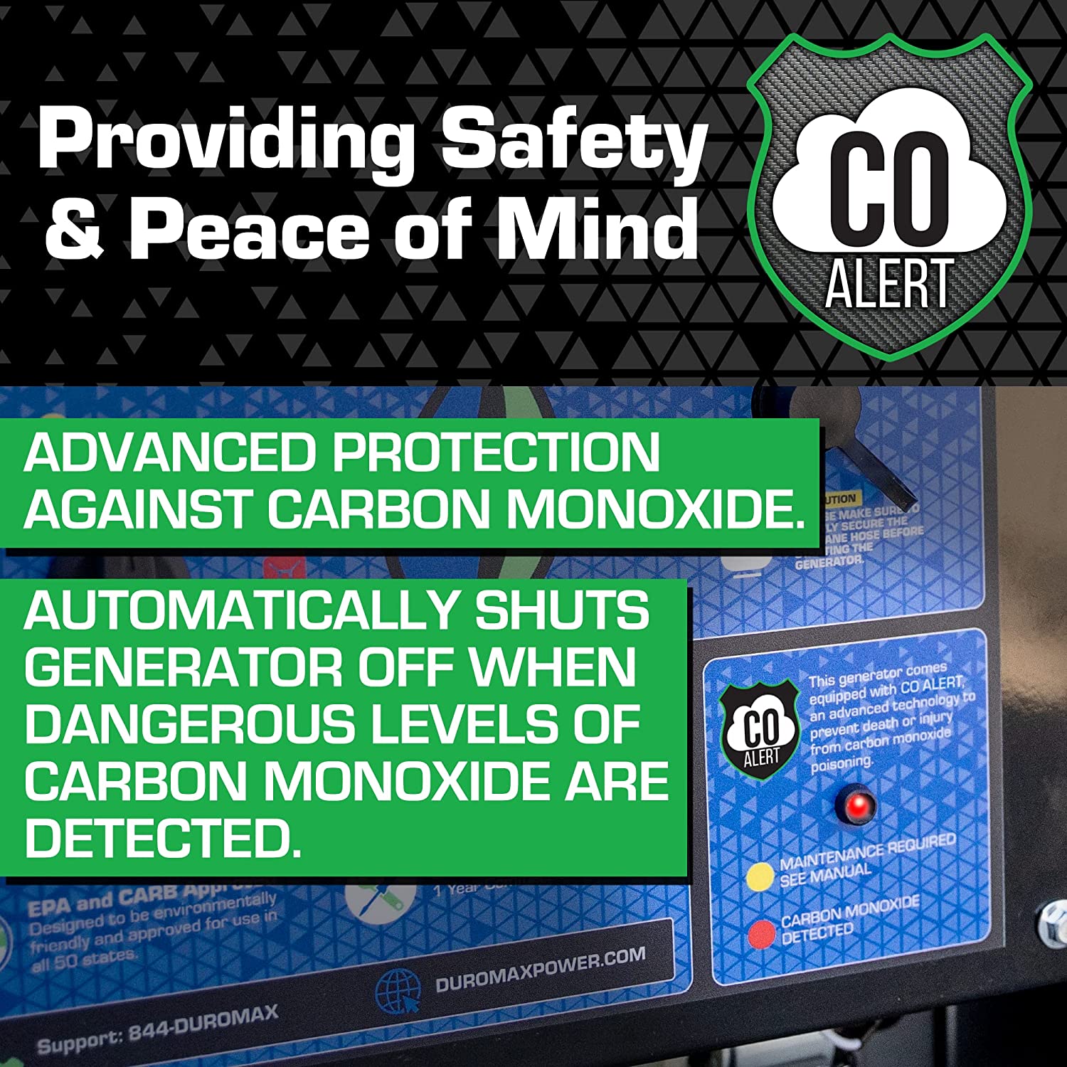 DuroMax XP13000HX Dual Fuel Portable Generator-13000 Watt Gas or Propane Powered Electric Start w/CO Alert, 50 State Approved, Blue